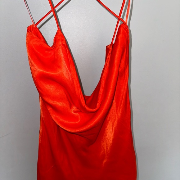 Zara Satin Short Dress - Picture 3 of 4